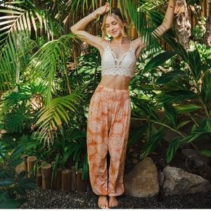 Lotus and Luna harem pants NWT ORANGE